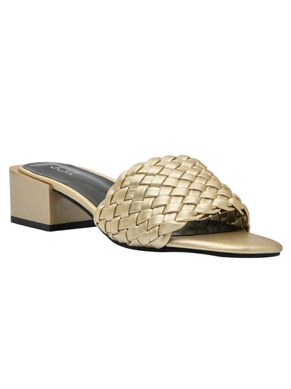 Footwear, Women Footwear, Golden Sandals