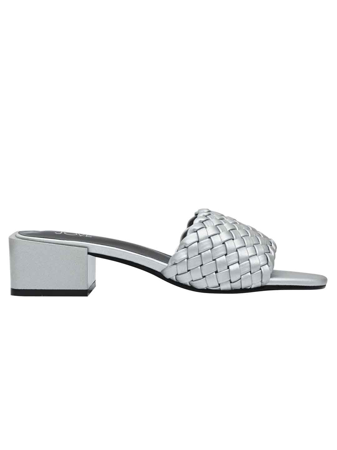 Footwear, Women Footwear, Silver Sandals