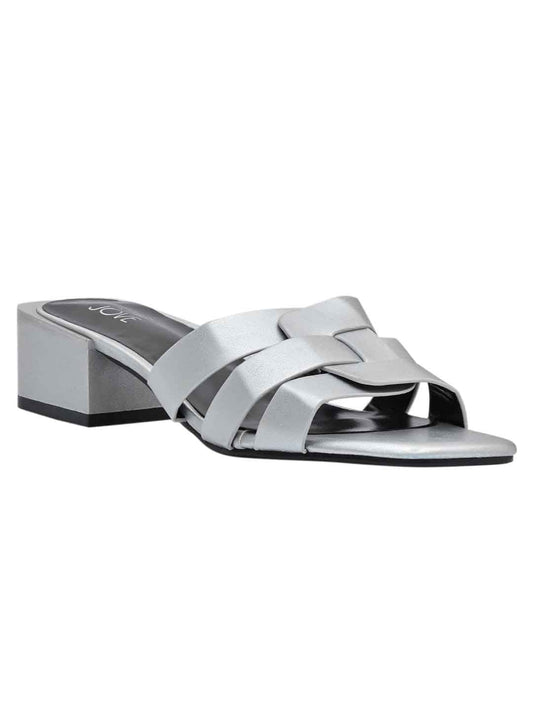 Footwear, Women Footwear, Silver Sandals