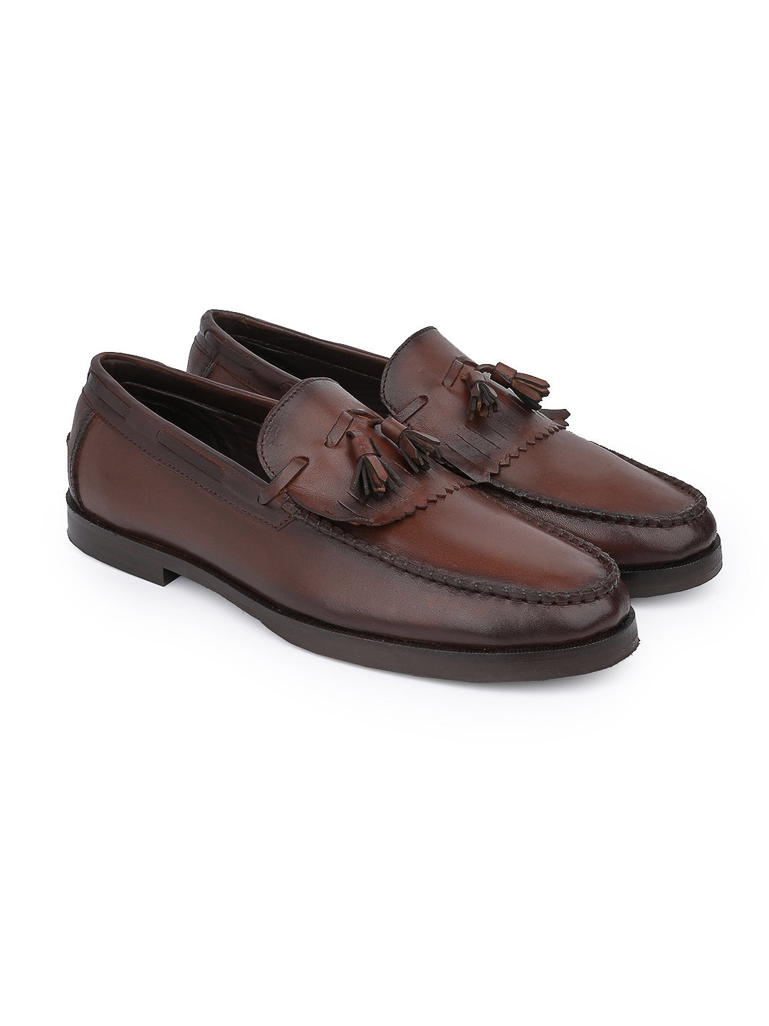 Men Brown Solid Loafer