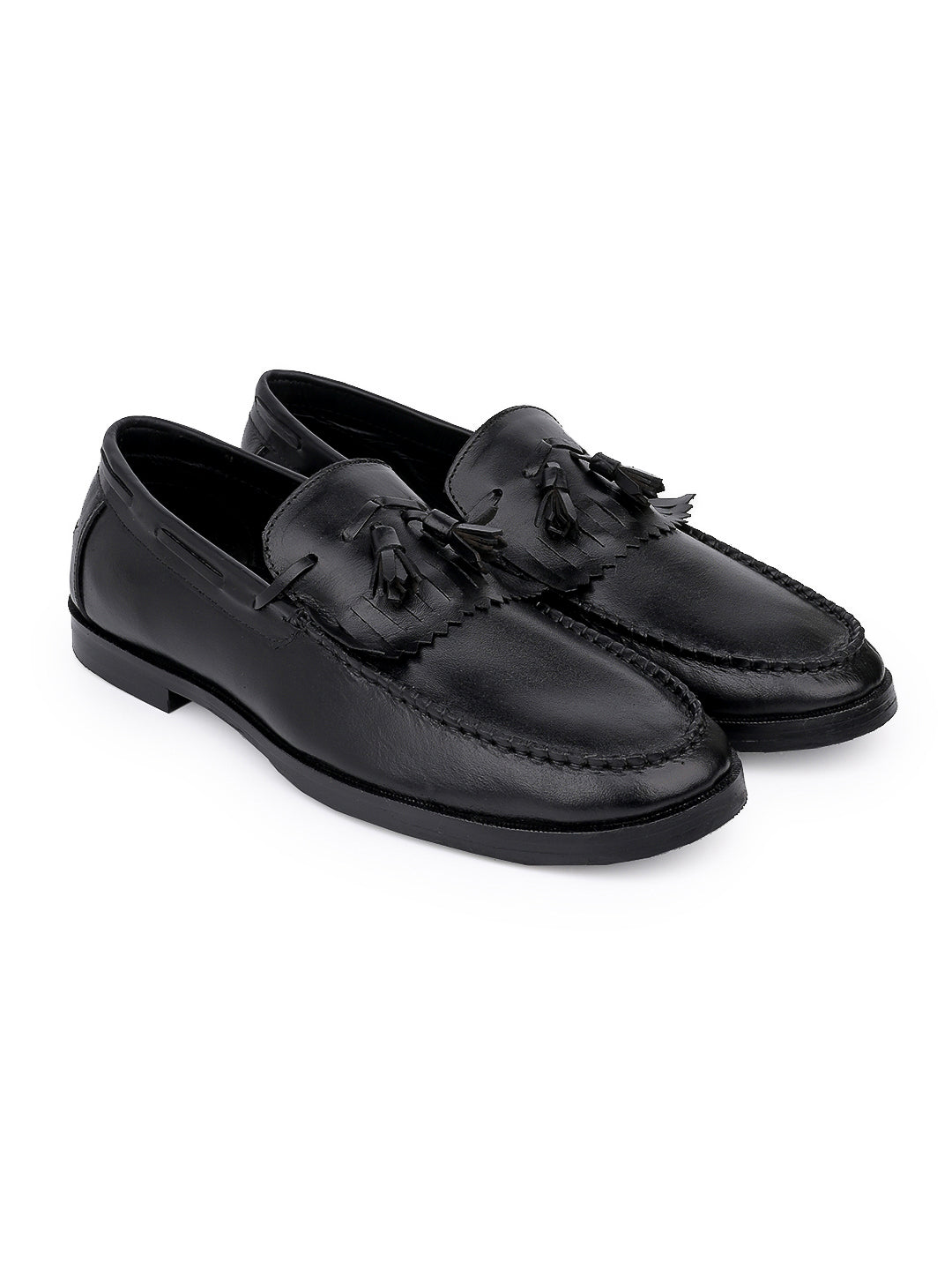 Men Black Solid Loafer