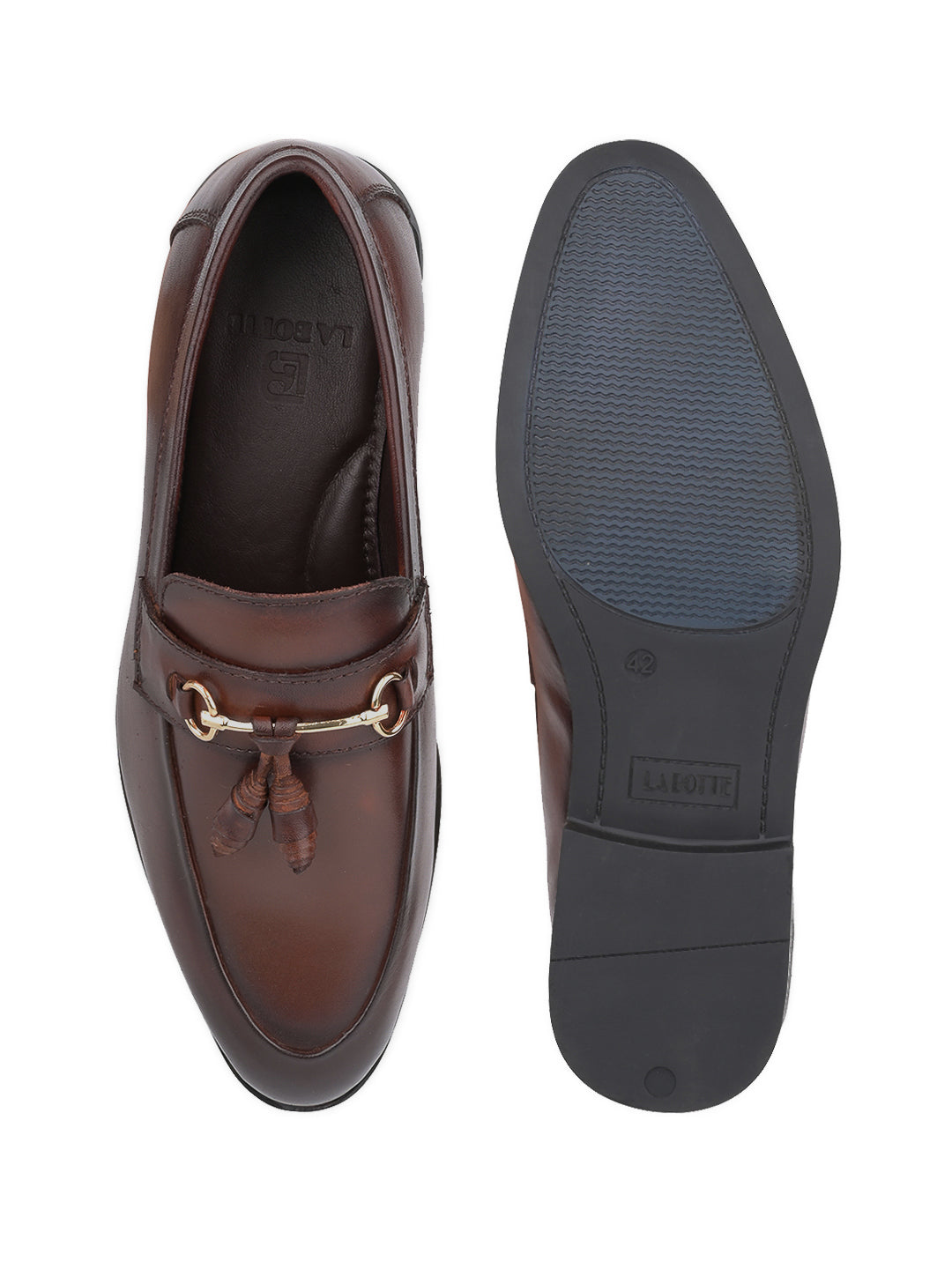 Men Brown Solid Loafer