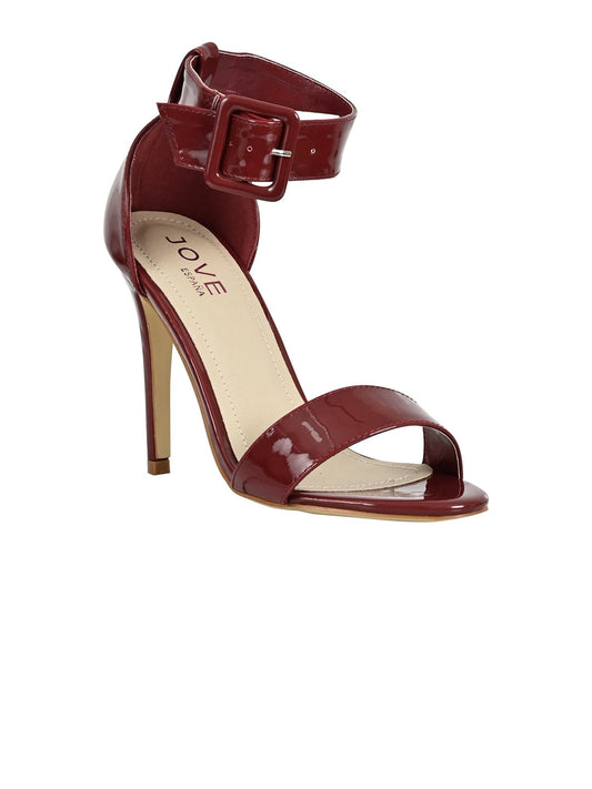 Footwear, Women Footwear, Maroon Stilettos