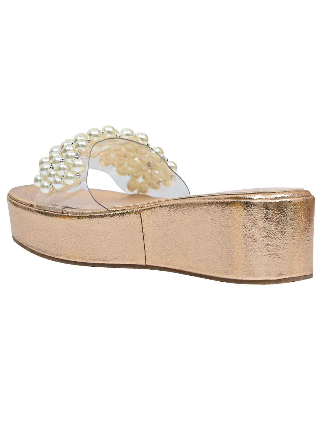 Footwear, Women Footwear, Rose Gold Sandals