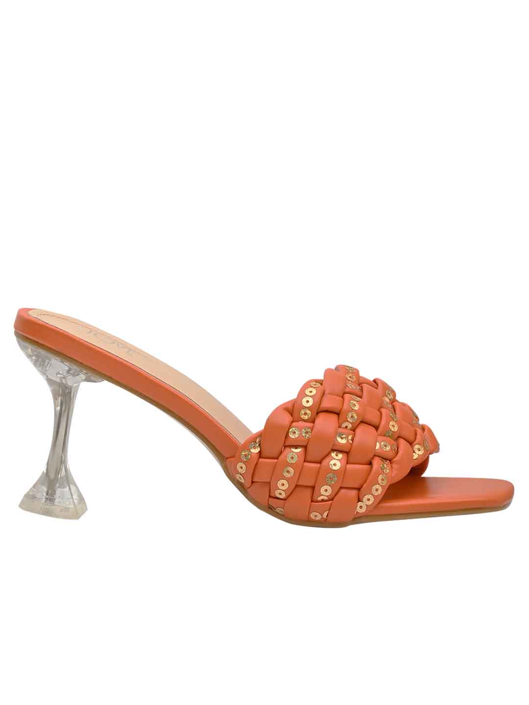 Footwear, Women Footwear, Orange Sandals