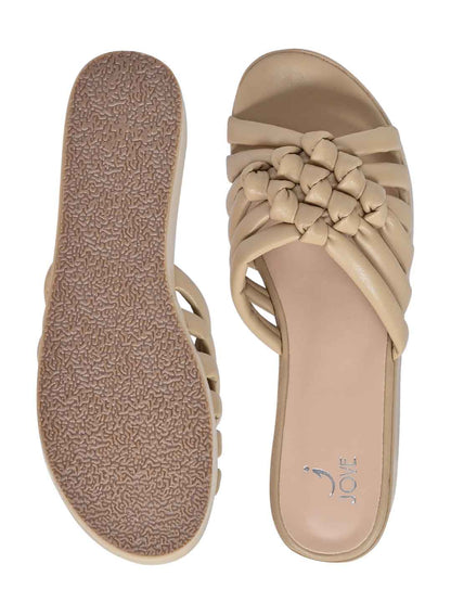 Footwear, Women Footwear, Beige Sandals