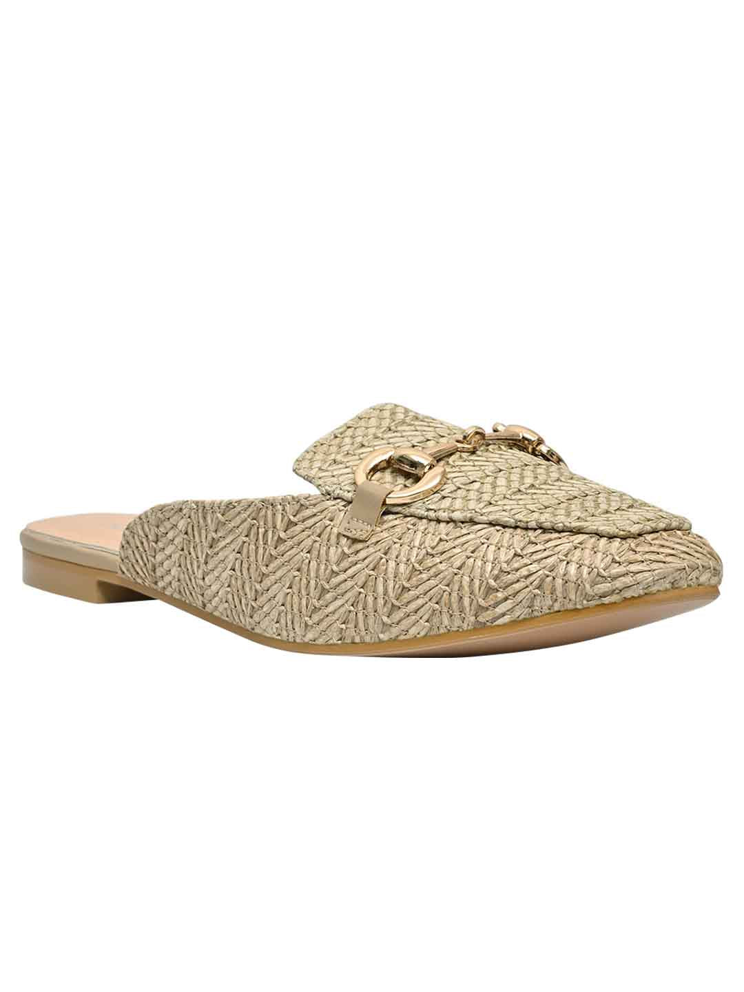 Footwear, Women Footwear, Beige Mules