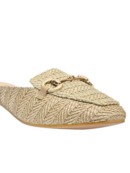 Footwear, Women Footwear, Beige Mules