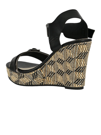 Footwear, Women Footwear, Black Wedges