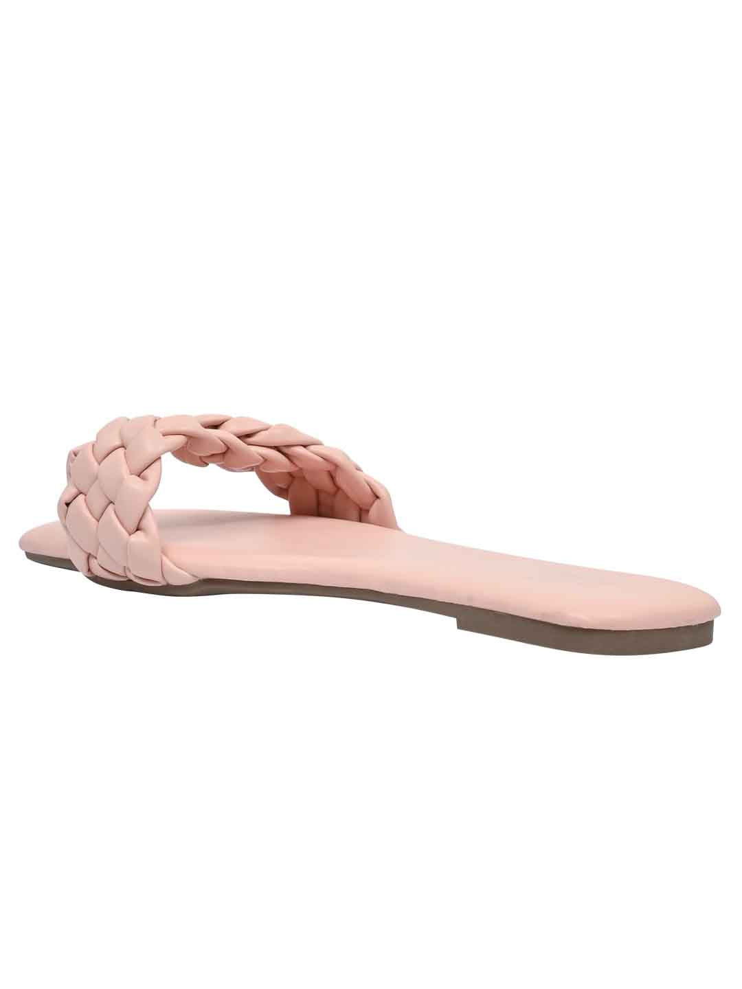 Footwear, Women Footwear, Pink Open Toe Flats