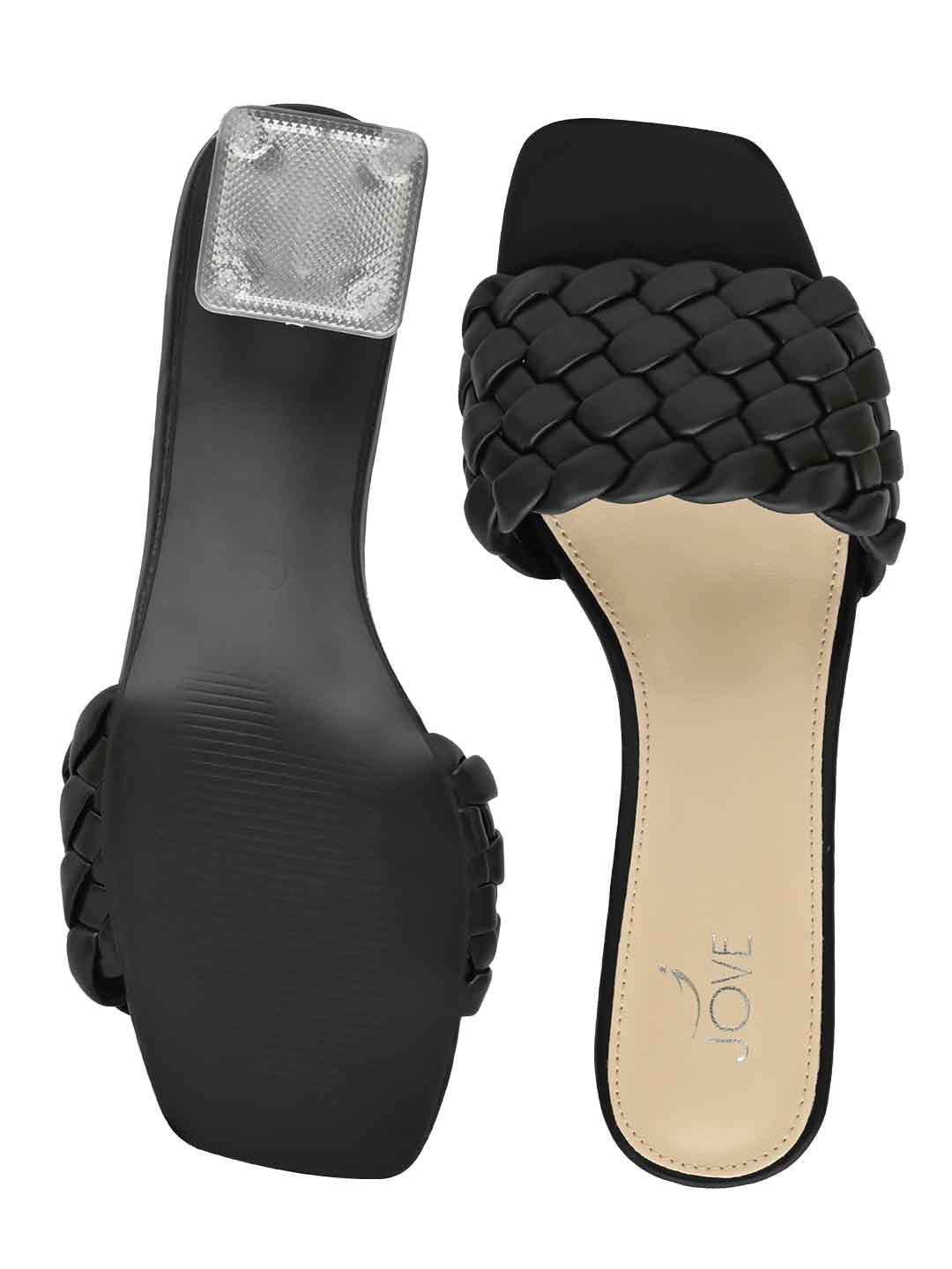 Footwear, Women Footwear, Black Sandals