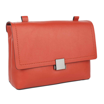 Women Rust Solid Satchel