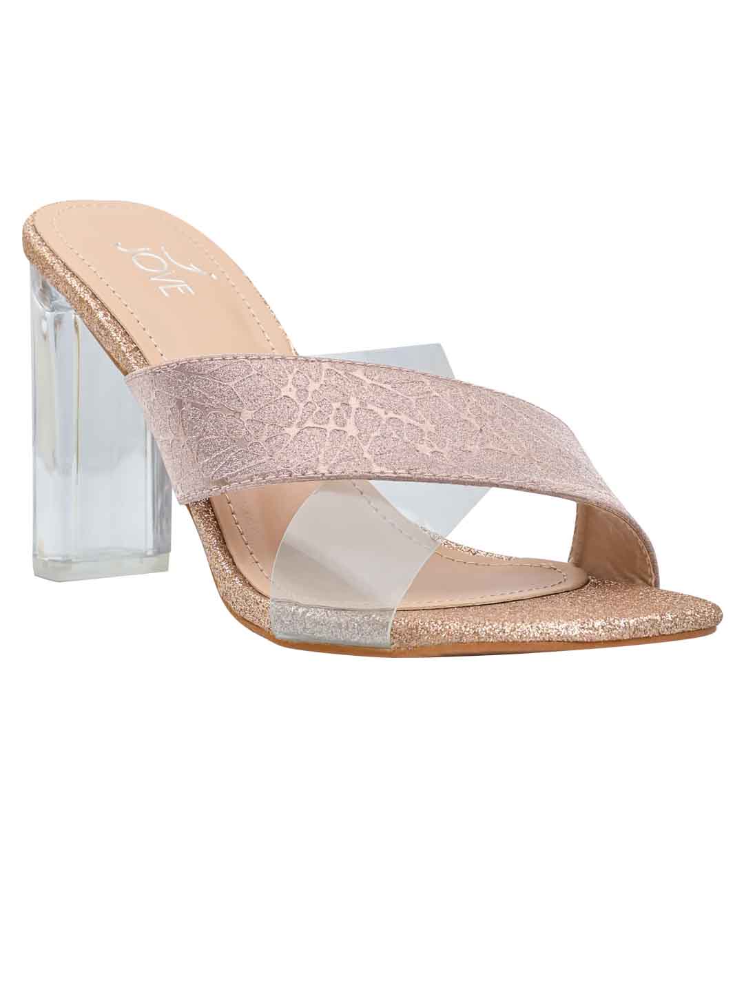 Footwear, Women Footwear, Rose Gold Sandals