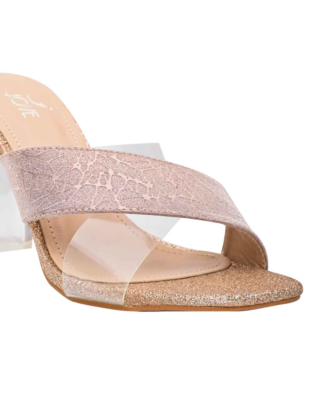 Footwear, Women Footwear, Rose Gold Sandals