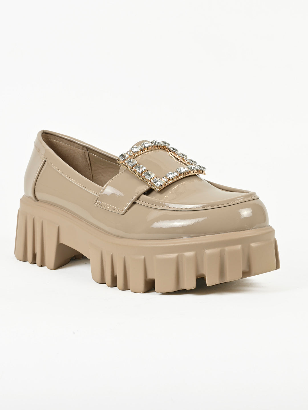 Women, Women Footwear, Beige Loafers