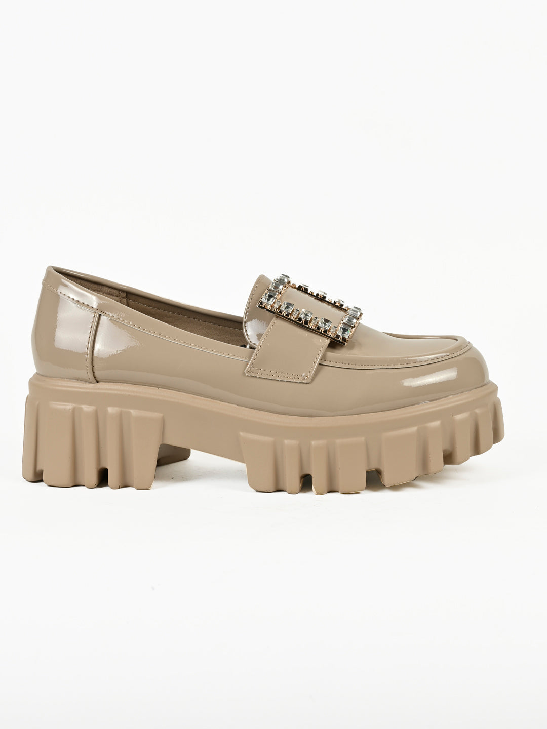 Women, Women Footwear, Beige Loafers