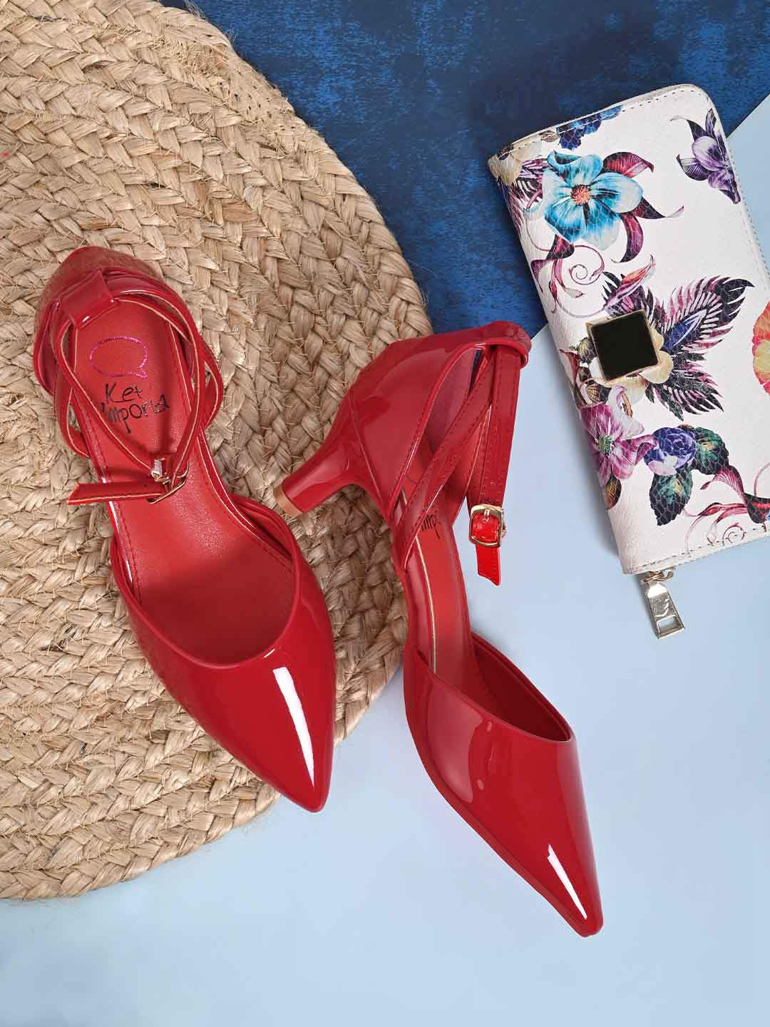 Footwear, Women Footewear, Red Pumps