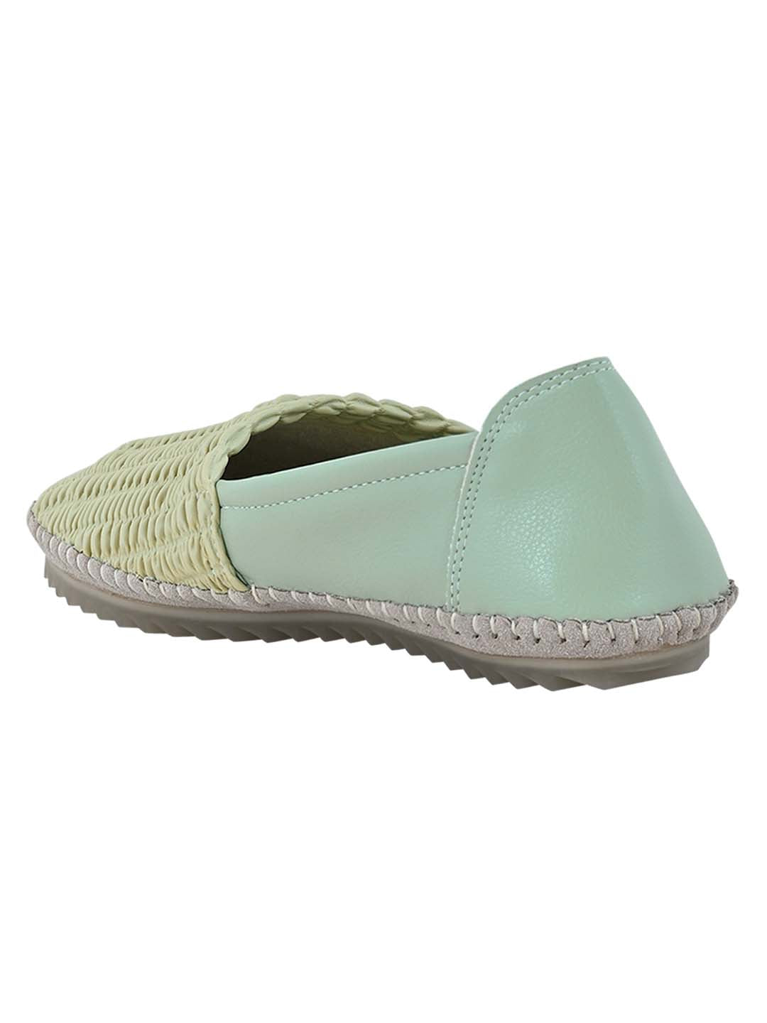 Footwear, Women Footewear, Sea Green Loafers