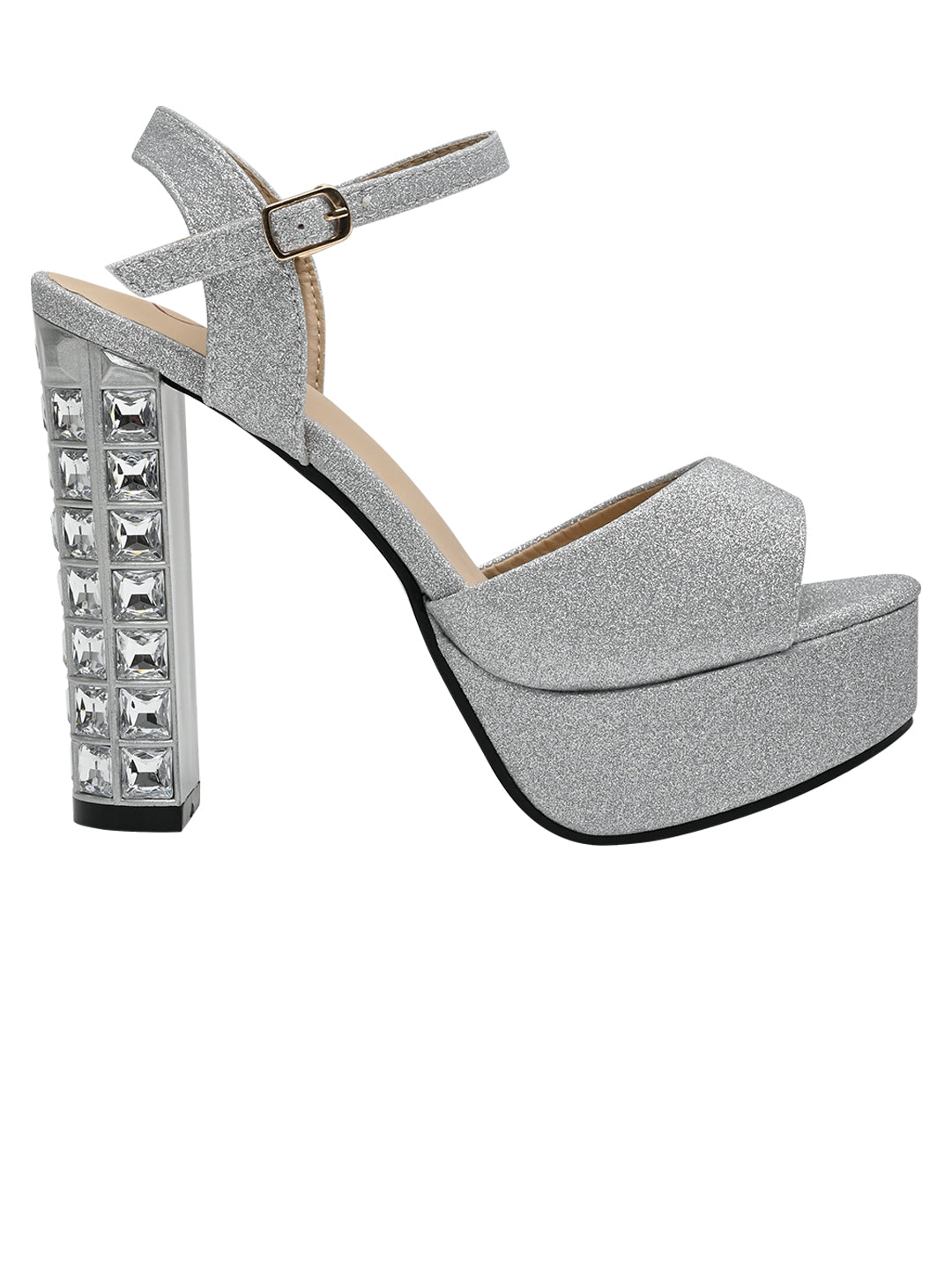 Footwear, Women Footwear, Silver Pumps