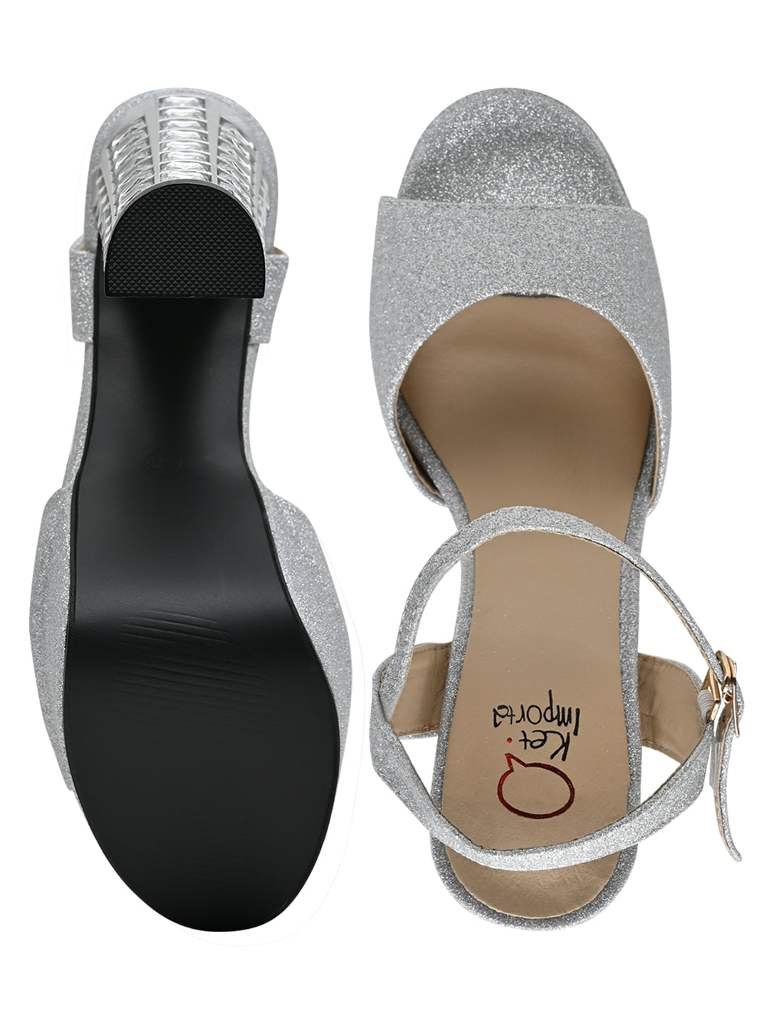 Footwear, Women Footwear, Silver Pumps