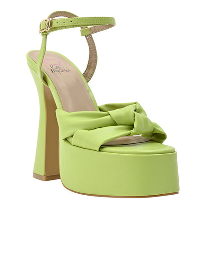 Footwear, Women Footewear, Green Sandals