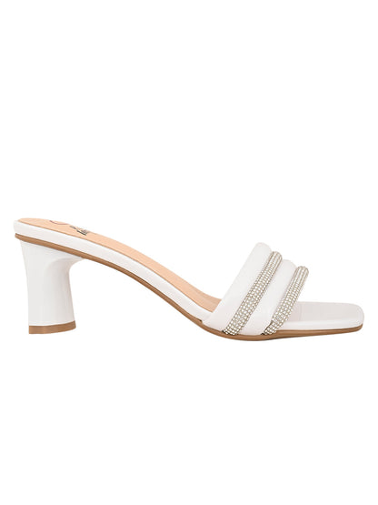 Footwear, Women Footwear, White Sandals