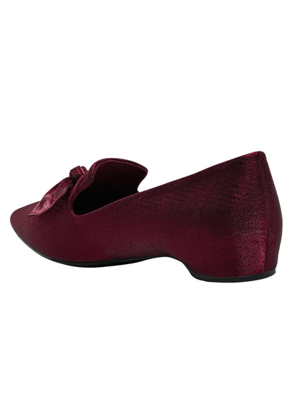 Footwear, Women Footwear, Maroon Ballerinas