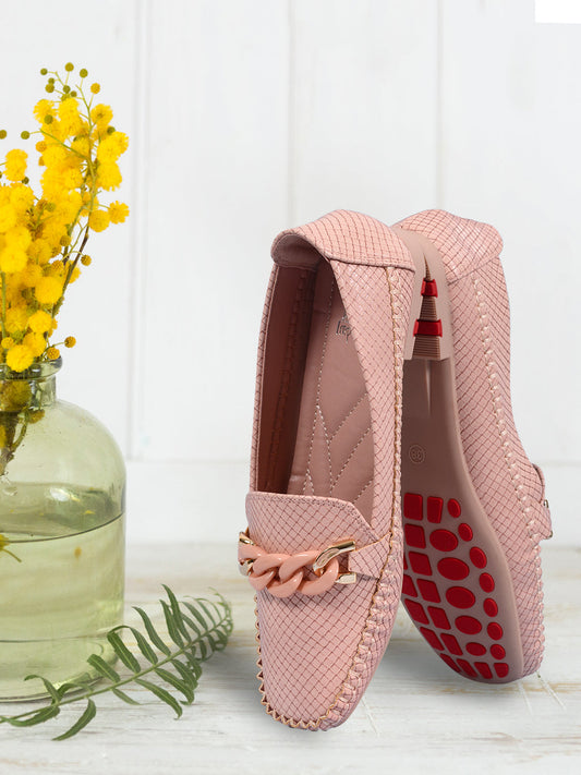 Footwear, Women Footwear, Pink Loafers