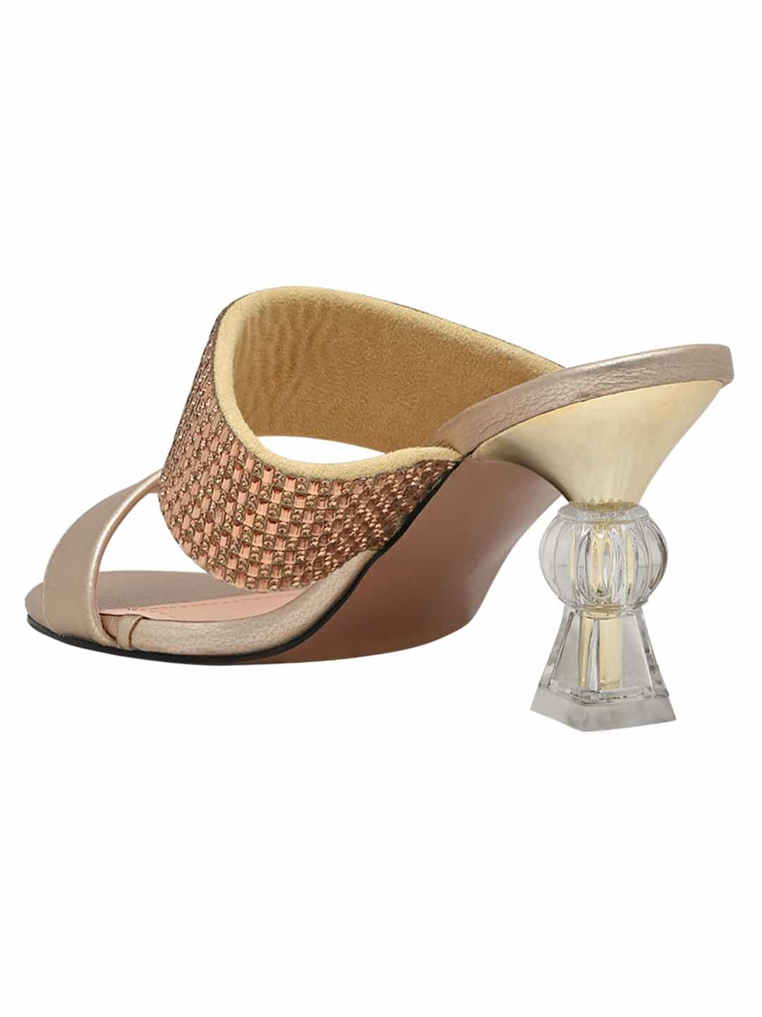 Footwear, Women Footewear, Golden Sandals