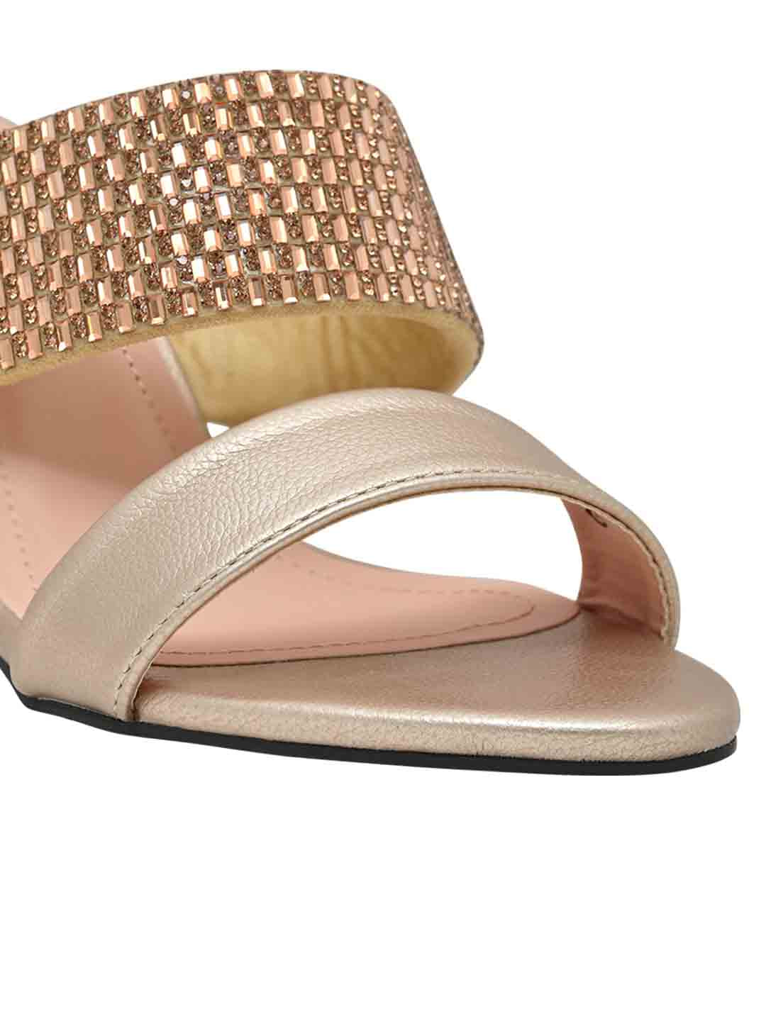 Footwear, Women Footewear, Golden Sandals