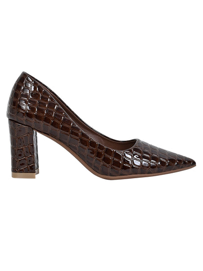 Footwear, Women Footwear, Brown Pumps