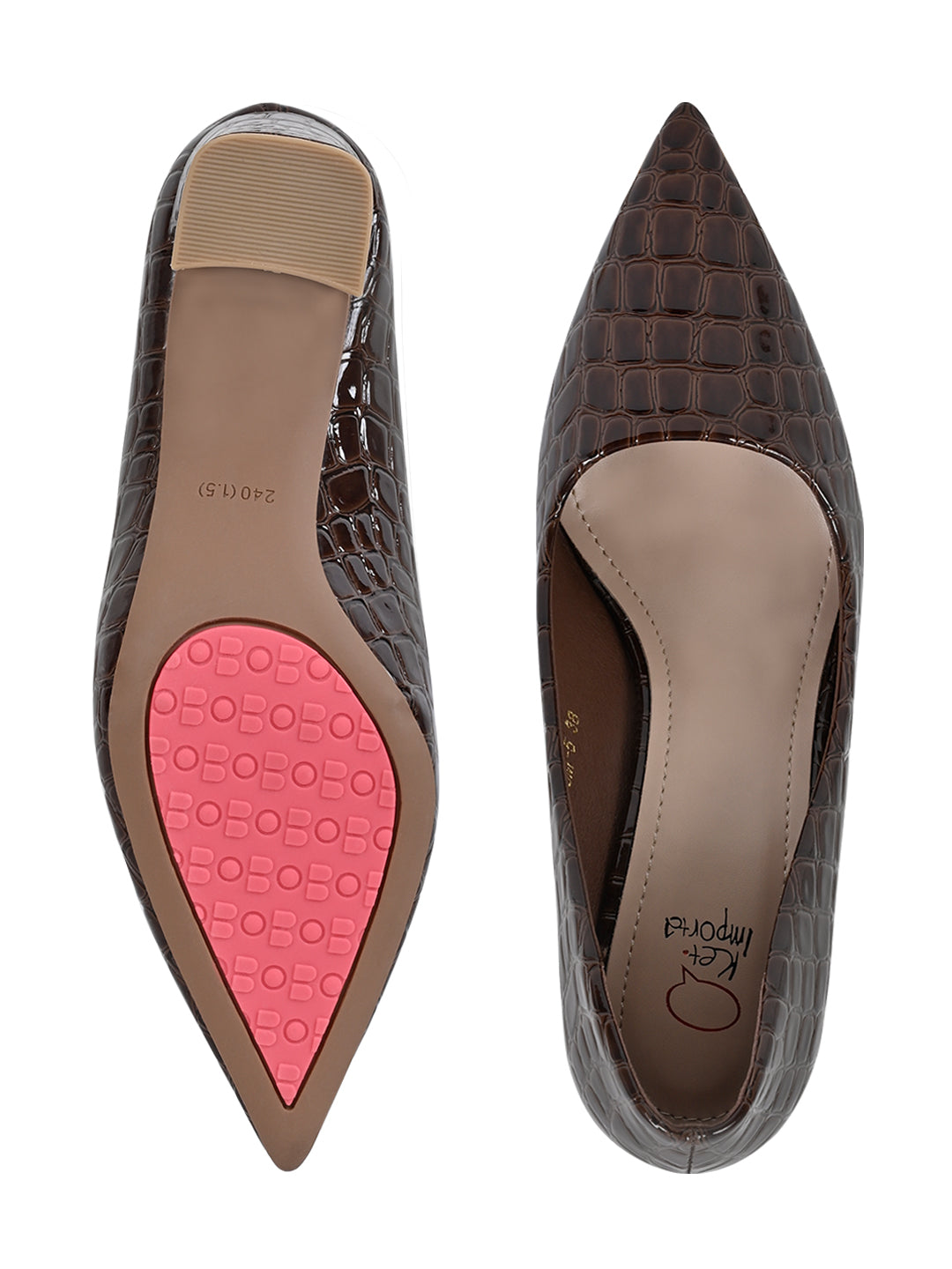 Footwear, Women Footwear, Brown Pumps