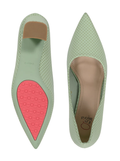 Footwear, Women Footwear, Sea Green Pumps