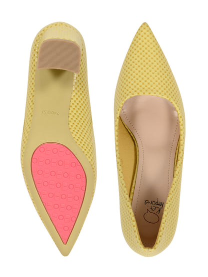 Footwear, Women Footwear, Yellow Pumps