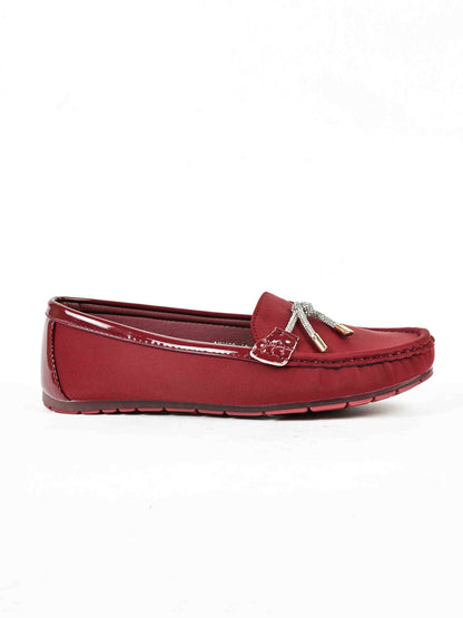 Women, Women Footwear, Maroon Loafers