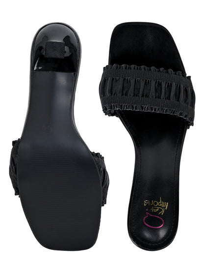 Footwear, Women Footwear, Black Sandals