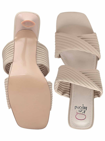 Footwear, Women Footewear, Beige Sandals