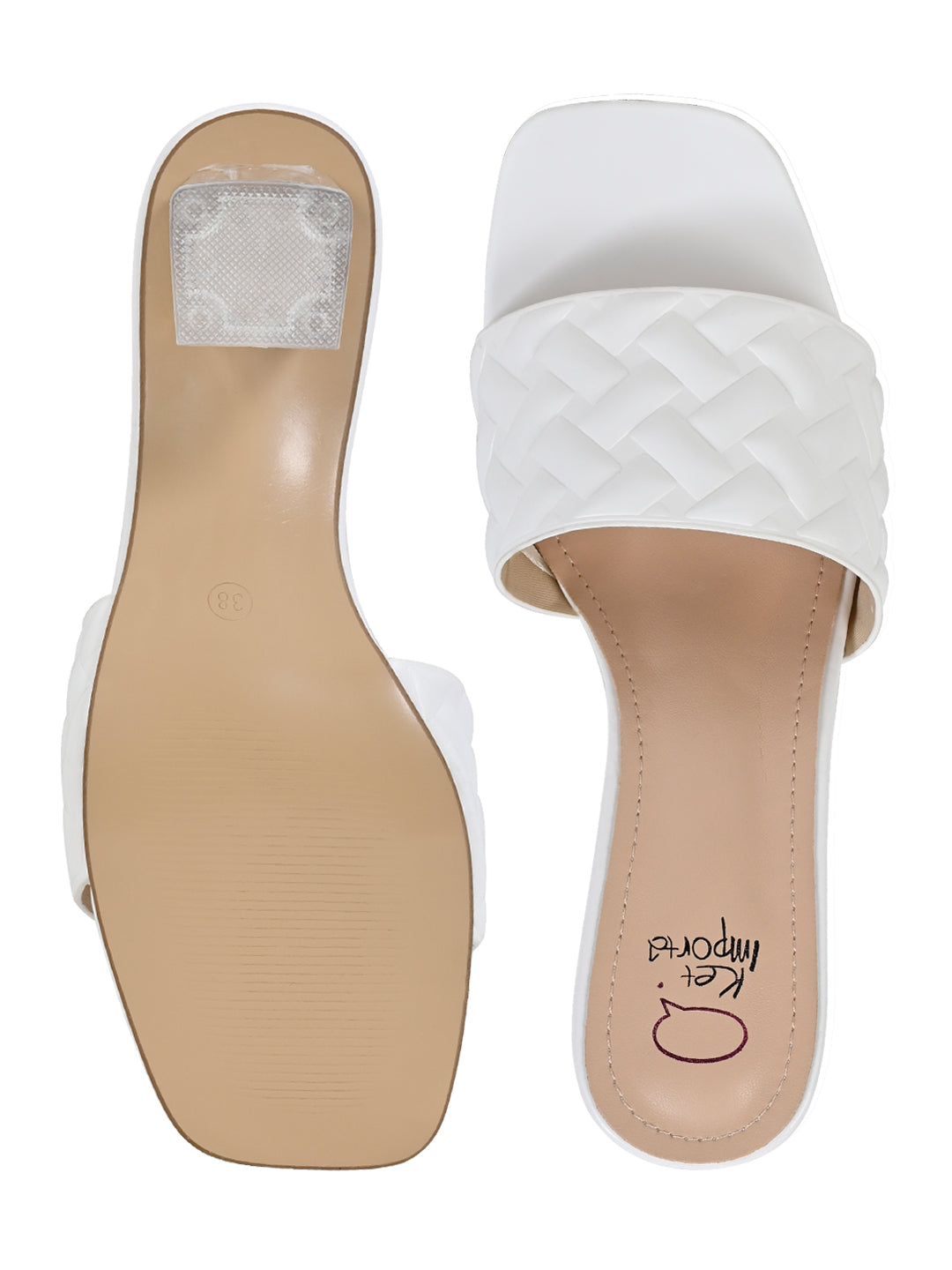 Footwear, Women Footwear, White Sandals