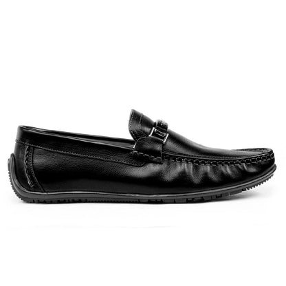 Footwear, Men Footwear, Black Driving Shoes