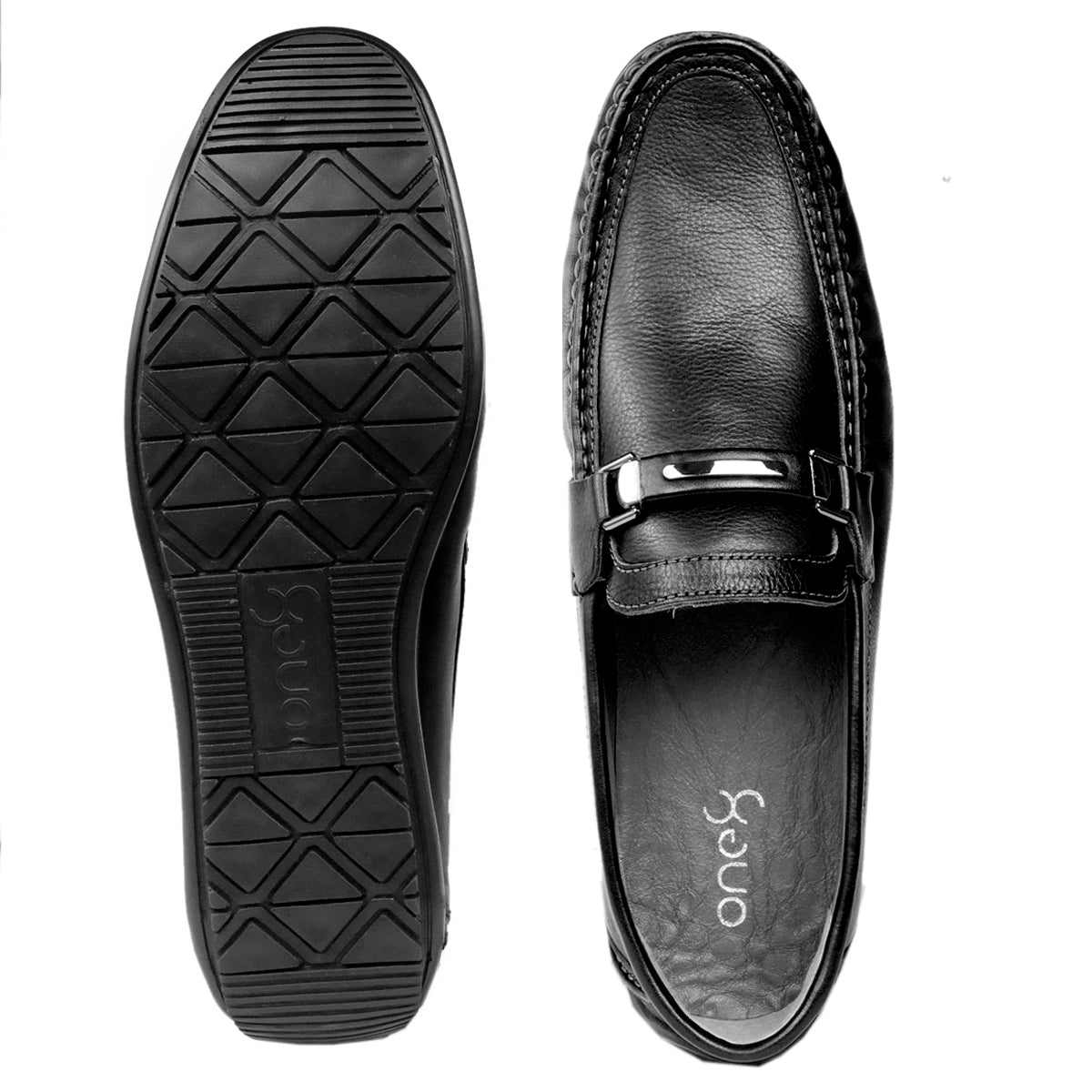 Footwear, Men Footwear, Black Driving Shoes