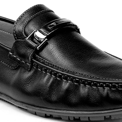 Footwear, Men Footwear, Black Driving Shoes