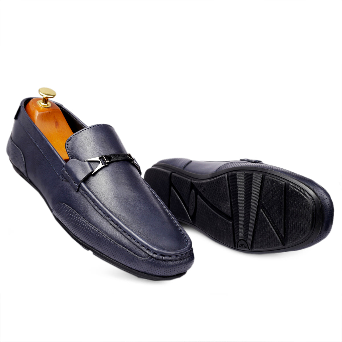 Footwear, Men Footwear, Navy Blue Loafers