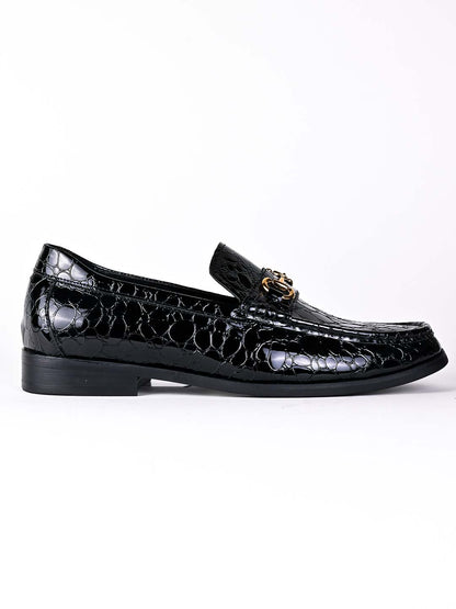 Men, Men Footwear, Black Loafers