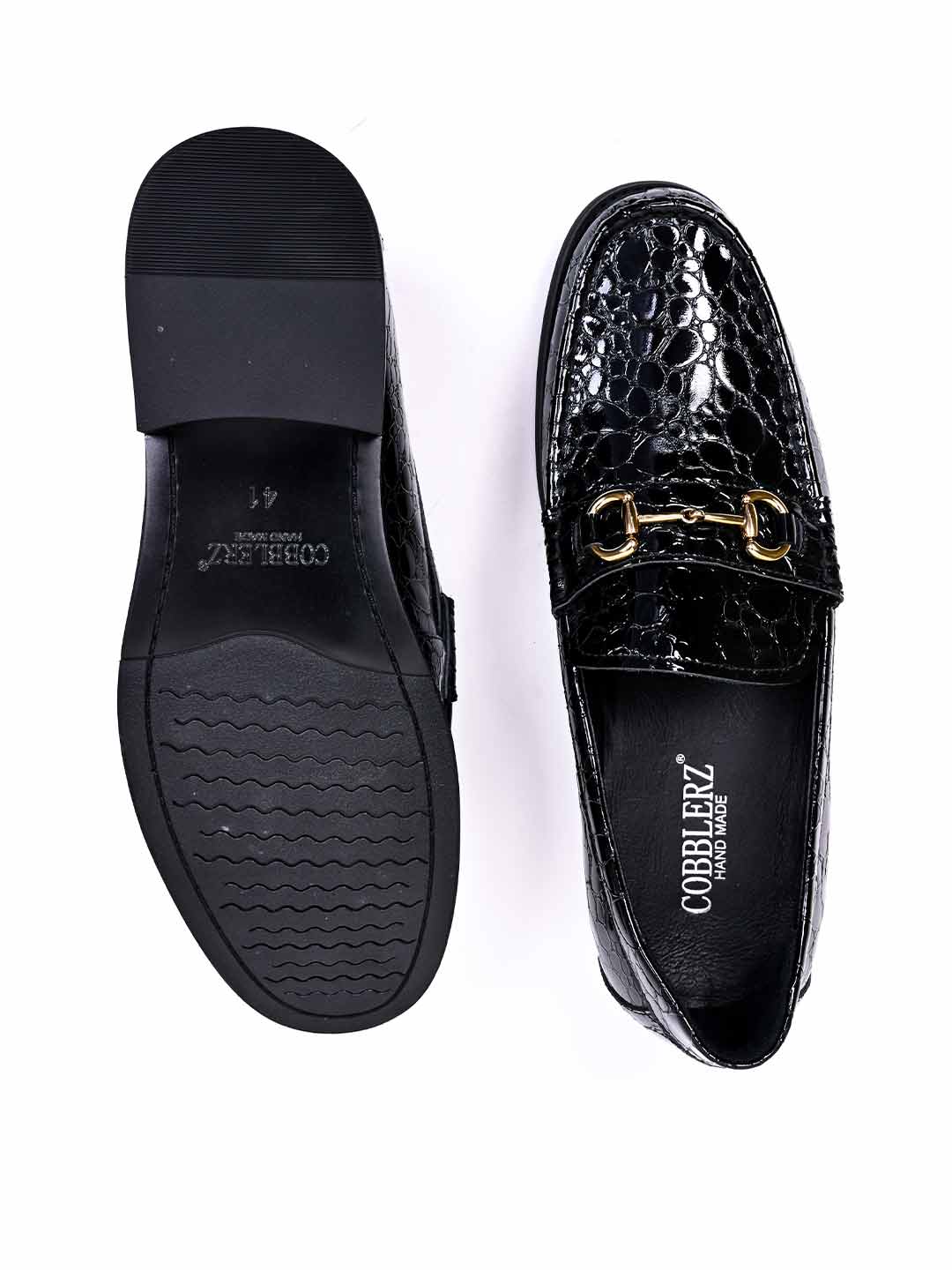 Men, Men Footwear, Black Loafers