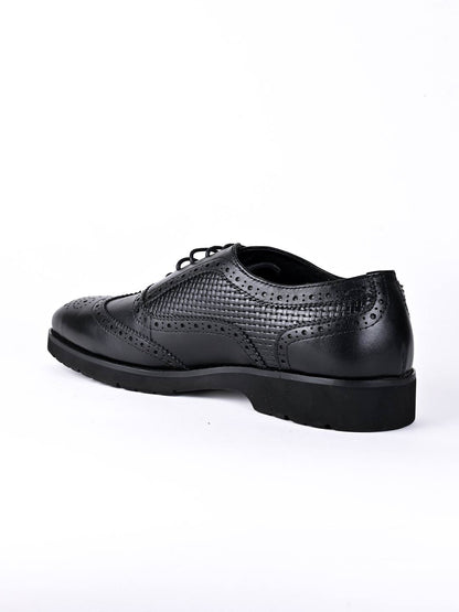 Men, Men Footwear, Black Brogues-Oxford Shoes