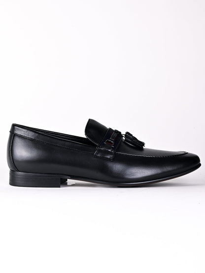 Men, Men Footwear, Black Formal Loafers