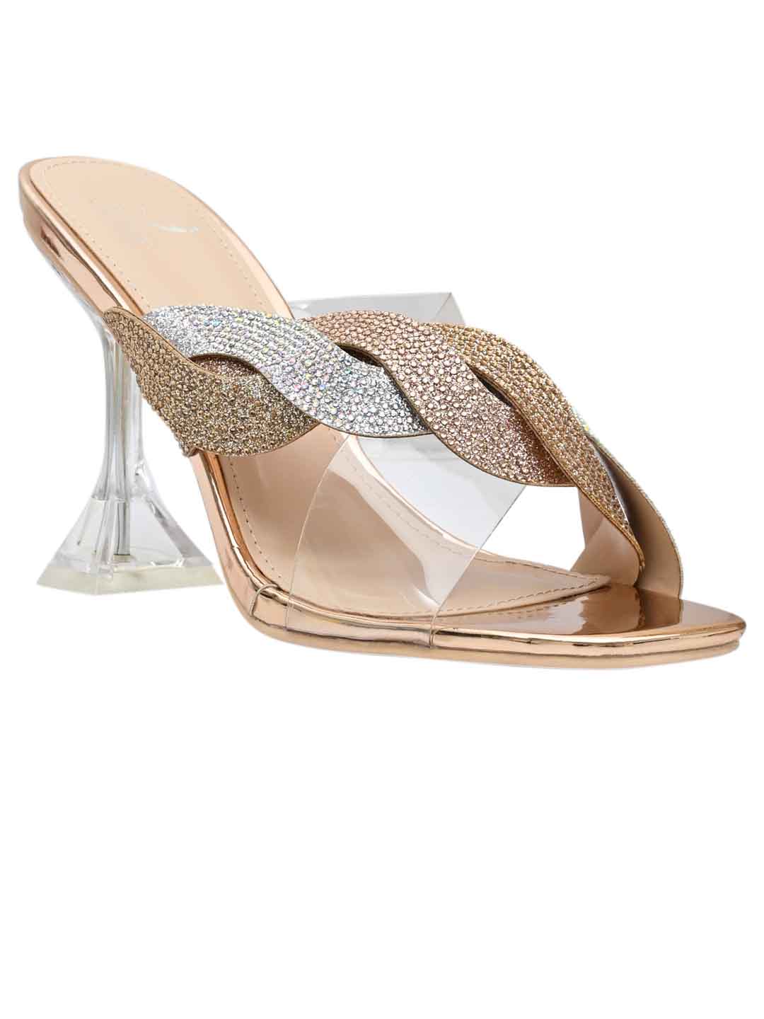 Footwear, Women Footwear, Rose Gold Sandals