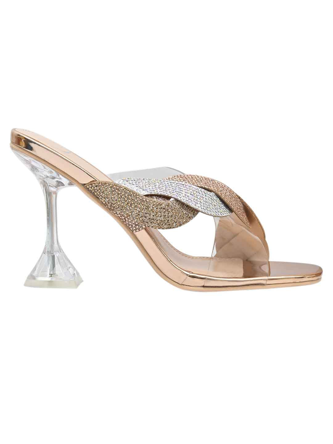 Footwear, Women Footwear, Rose Gold Sandals