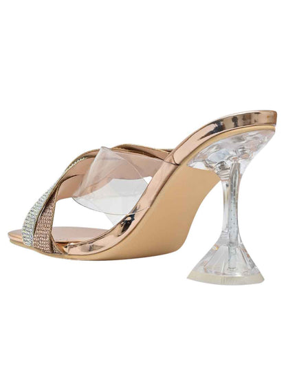 Footwear, Women Footwear, Rose Gold Sandals