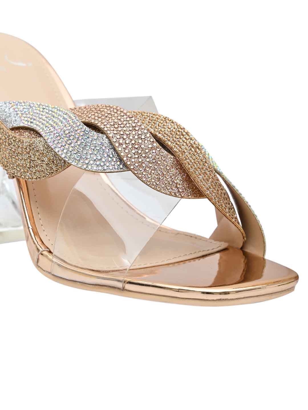 Footwear, Women Footwear, Rose Gold Sandals